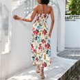 thumbnail image 4 of LOVZFMLL Robes Femmes Mode Femmes Été Imprimé Sans Manches Camis Col en V Dos Nu Robe Décontractée, 4 of 4