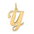 thumbnail image 1 of Diamond2Deal 14K Yellow Gold Letter Initial Charm Pendant for Women, 1 of 6