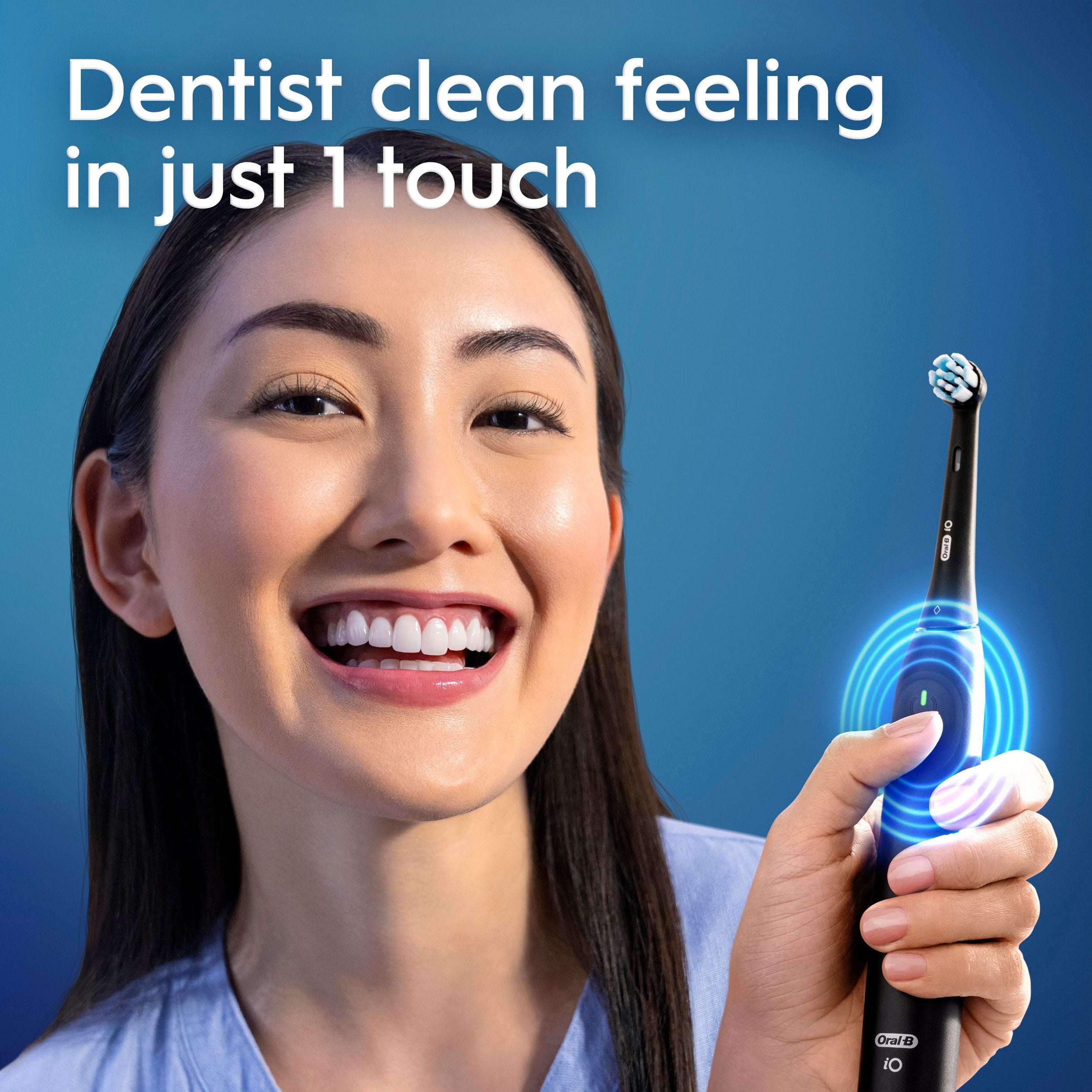 Oral-B iO Series 2 Brosse à Dents Électrique Rechargeable, avec 1 Tête de Brosse Soin Doux - Capteur de Pression Automatique pour Protéger les Gencives - 3 Modes - Minuterie de 2 Min