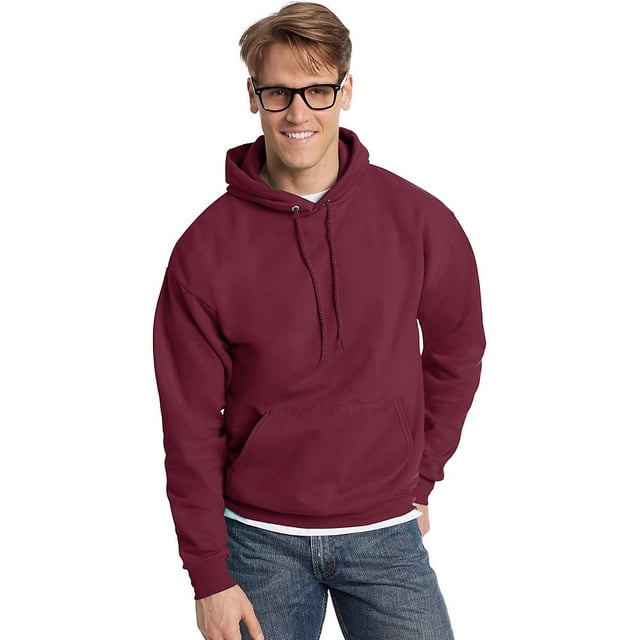 Hanes Men's Fleece Full Cut Athletic Hooded Pullover