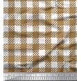 thumbnail image 1 of Soimoi Moss Georgette Fabric Gingham Check Print Fabric by Yard 42 Inch Wide, 1 of 3