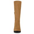 thumbnail image 3 of Unique Bargains Women's Mid-calf Block Heel Boots, 3 of 6