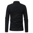 thumbnail image 4 of Pisexur Jean Jacket Men's Lapel Slimfit Solid Color Pocket Button Long Sleeve Jacket Denim Jacket for Men Fall Jackets for Men, 4 of 4