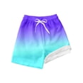thumbnail image 2 of MIASHUI Pantalons Garçons Mode Décontractée Maillots de Bain Doublure de Compression Shorts Extensibles pour Jeu Actif et Natation, 2 of 3