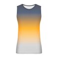 thumbnail image 4 of zfhfof Débardeurs Sans Manches pour Hommes Entraînement Musculaire Gym T-Shirts Col Rond Dégradé T-Shirt d'Été de Plage Hauts, 4 of 4