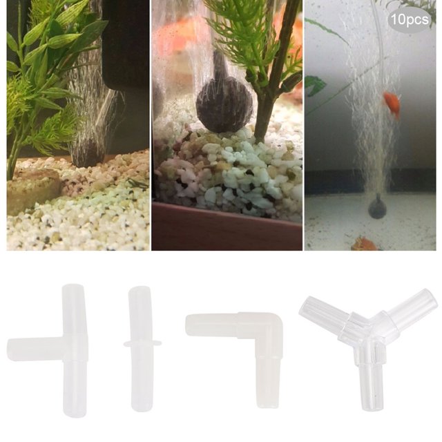 Create Healthy Environment Plastic Convenient Air Pump Joints, Air Tubing Connector Control Valve Air Pipe, For Aquarium