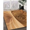 thumbnail image 3 of Ahgly Tapis Rectangulaire Orange Lavable en Machine, 6 Pieds x 9 Pieds, 3 of 7