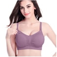 thumbnail image 2 of LSLJS 3Pcs Pregnant Women's Plain Color Bra Nursing Bras Vest Tops, 2 of 9