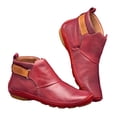 thumbnail image 4 of Bottes XZNGL pour Femmes Hiver Bottes d'Hiver pour Femmes Automne Hiver Bottines pour Femmes Bout Rond Talon Compensé Bas Bottes Chaussures Décontractées, 4 of 4