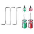 thumbnail image 1 of Uxcell 7pcs Offset Screwdriver Set PH3/PH2 PH2/PH1 PH2/SL6 Phillips Slotted Head Right Angle 90 Degree Screw Driver Double Ended Z-type Hand Tool with Mini  Big Screwdrivers, 1 of 7