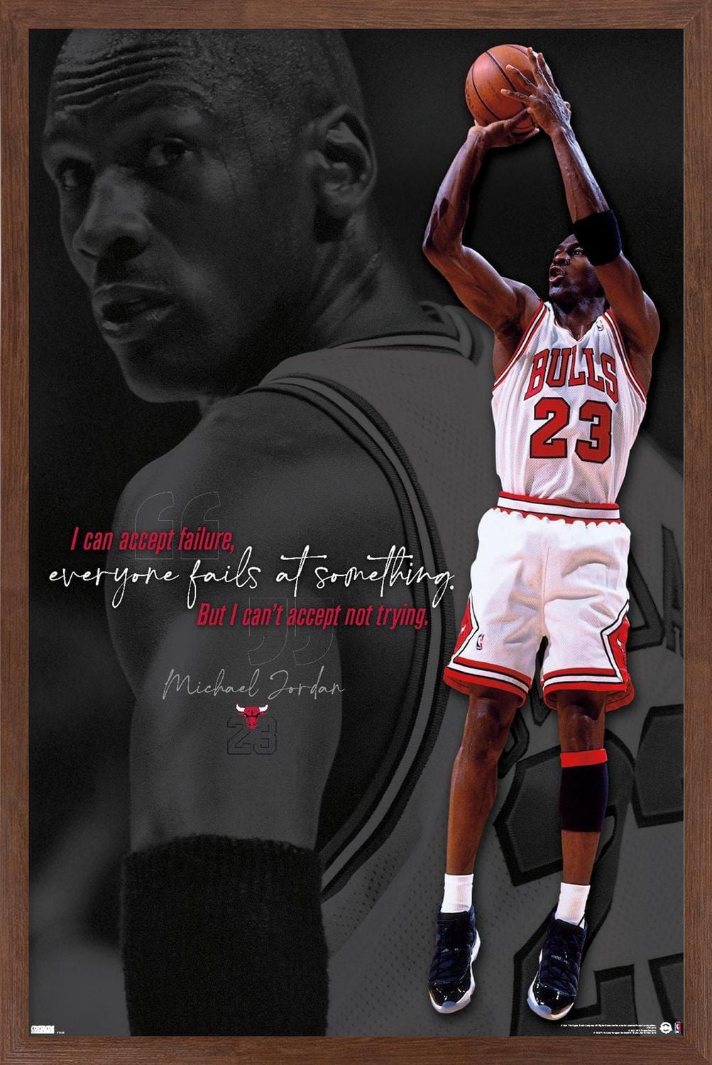 Michael Jordan - Can't Accept Not Trying Wall Poster, 22.375" x 34"