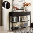 thumbnail image 4 of Costway Console Entryway Sofa Table with 2 Drawers for Entrance Living Room Black Walnut, 4 of 10