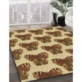 thumbnail image 3 of Ahgly Tapis Rectangulaire Lavable en Machine Intérieur Transitionnel Brun Selle, 8 Pieds x 12 Pieds, 3 of 7