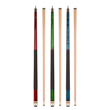 ASKA L2 Ensemble de 3 Indices de Billard, Érable de Roche Dur Canadien de 58 Pouces, Poids Mixtes (18, 19, 20 oz)