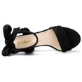 thumbnail image 4 of BLISSFUL STEP Women's Open Toe Back Ankle Tie Chunky Heel Sandals, 4 of 7