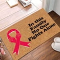 thumbnail image 4 of Tapis d'Entrée de Sensibilisation au Cancer avec Ruban Non - Intérieur Extérieur Tapis Personnalisable, 4 of 8