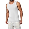 thumbnail image 2 of Styesk Tank Tops Men Men's Solid Color Fashionable Leisure Fitness Sports Slim Tank, 2 of 4