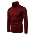 thumbnail image 2 of FOCUSNORM T-shirt à Manches Longues en Maille Homme Casual Party Pull, 2 of 5