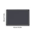 thumbnail image 3 of Birdeem Placemats,Double-Sided Leather Washable Heat Resistant Placemats with Coasters Waterproof Oil-Proof Wipeable Place Mats for Kitchen Table Dining Patio Indoor Outdoor Table Mats-Gray,12X17In, 3 of 6