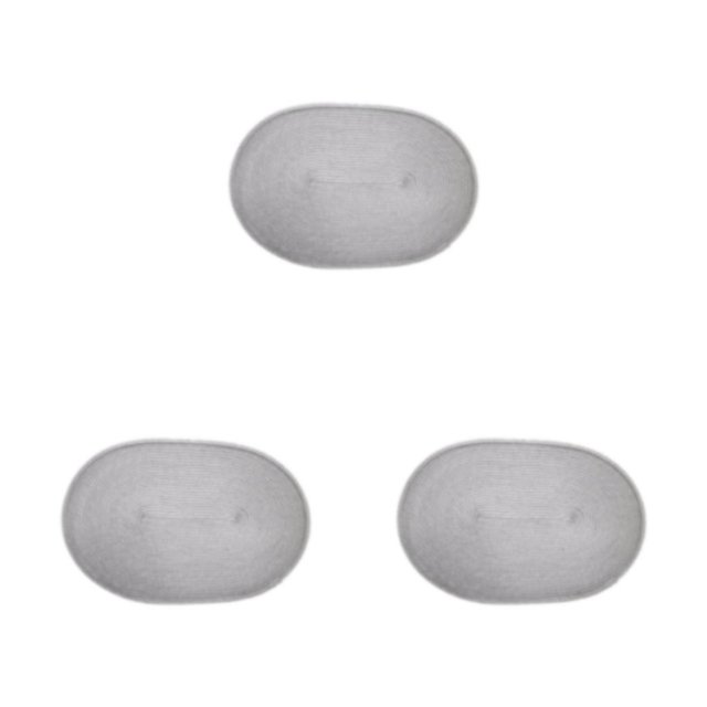 kurtrusly Table Kitchen Place Mat Apposite For Dining Table Wide Application Place Mat For Dining Table Easy To Clean light gray 3Set