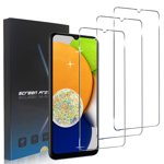 Zonyee HD Tempered Glass Screen Protector for Samsung Galaxy A03/ Galaxy A03s,Scratch & Impact Absorbing,Easy Install,3 Pack