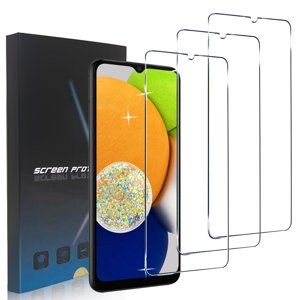 Zonyee HD Protecteur d'écran en verre trempé pour Samsung Galaxy A03/ Galaxy A03s,Gratte-toi & Absorber les impacts, installer facilement,paquet de 3
