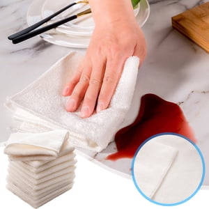 Double Sided Composite Fleece Cleaning Towel Wipes – Lint-Free Dishcloth for Kitchen, Household, Car, and Glass Surfaces – Thickened, Absorbent, Reusable Cloth