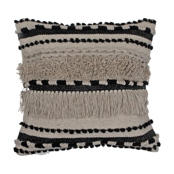 Cotton Handwoven Cushion (Tousel) - Set of 2