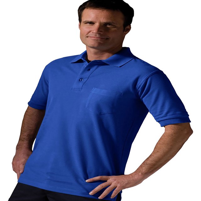 Edwards Polo Piqué à Manches Courtes avec Poche, Style 1505