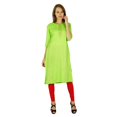 thumbnail image 1 of Phagun Kurta Bollywood Indienne de Designer pour Femmes Tunique Ethnique Kurti Robe en Rayonne, 1 of 5