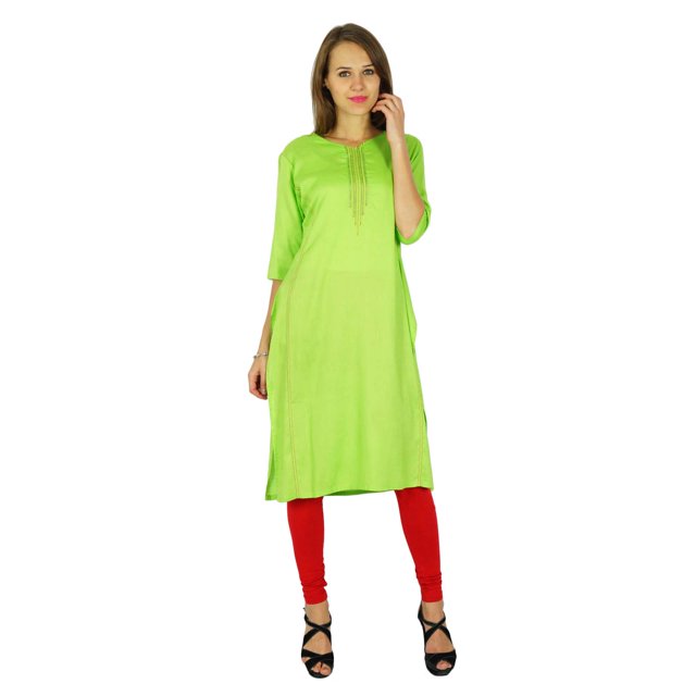 Phagun Kurta Bollywood Indienne de Designer pour Femmes Tunique Ethnique Kurti Robe en Rayonne