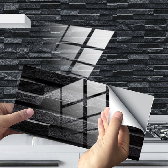 Leutsin Imitation Wall Tiles Crystal Film Tile Sticker Adhesive Floor Sticker Hot