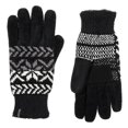 thumbnail image 1 of Isotoner Gants en Chenille Flocon de Neige pour Femmes (Noir, OS) - 30423, 1 of 1