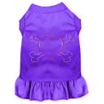 thumbnail image 1 of Rhinestone Heart And Crossbones Dress Purple Lg (14), 1 of 1