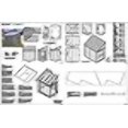 thumbnail image 4 of plans pour Remise à Outils, plans de Remise Style Adossé au Toit, 6 Pieds x 8 Pieds plans Design E0608, 4 of 4