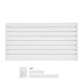 thumbnail image 1 of KFFKFF Slat Wall Paneling, 2 x 4 ft, PVC Garage Slatwall with Modular Design, White Slat Wall Easy-to-Install Adjustable Slatwall Panel with Coupling Structure & DIY Cutting, 1 of 9