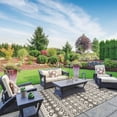 thumbnail image 5 of Erbanica Quick Dry Pebble White Tribal Outdoor Rug, 5' x 7', Weather-Resistant, 5 of 5