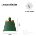 thumbnail image 2 of Hanging Lamp Plug In Dining Room Metal Green Bathroom Pendant Lights Plug In Chandelier Lighting With Long Cord, 2 of 4