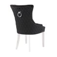 thumbnail image 3 of CHAISE DE SALLE À MANGER CHAMPAGNE en Noir ENSEMBLE DE 2, 3 of 5