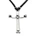 thumbnail image 3 of Show Me Country Collier Croix Fer à Cheval Fait Main Blanc Fabriqué aux États-Unis, 3 of 3