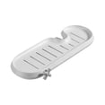 thumbnail image 2 of Adjustable Faucet Sponge Holder – Rustproof Stainless Steel Organizer for Kitchen Sink & Bathroom Shower, Tool-Free Installation & Ventilated Design White, 2 of 8