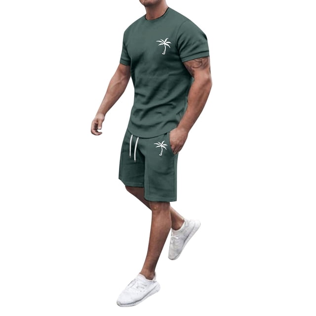 Men's Suits Quick-Dit Summer Tracksuit for Everyday Casual Outdoor Travel Performance Athletic Set