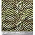 thumbnail image 1 of Soimoi Velvet Fabric Zig Zag Abstract Print Fabric by Yard 58 Inch Wide, 1 of 3