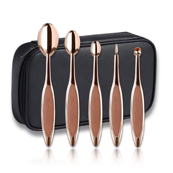 Artis Ensemble de 5 Pinceaux Élite, Ensemble de Pinceaux de Maquillage, Or Rose, 5 Pcs