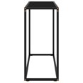 thumbnail image 2 of vidaXL Console Table Black 80x35x75 cm Tempered Glass, 2 of 5