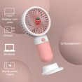 thumbnail image 3 of Cute Fruit Handheld Fan, USB Rechargeable Mini Fan for Kids, 3 of 3
