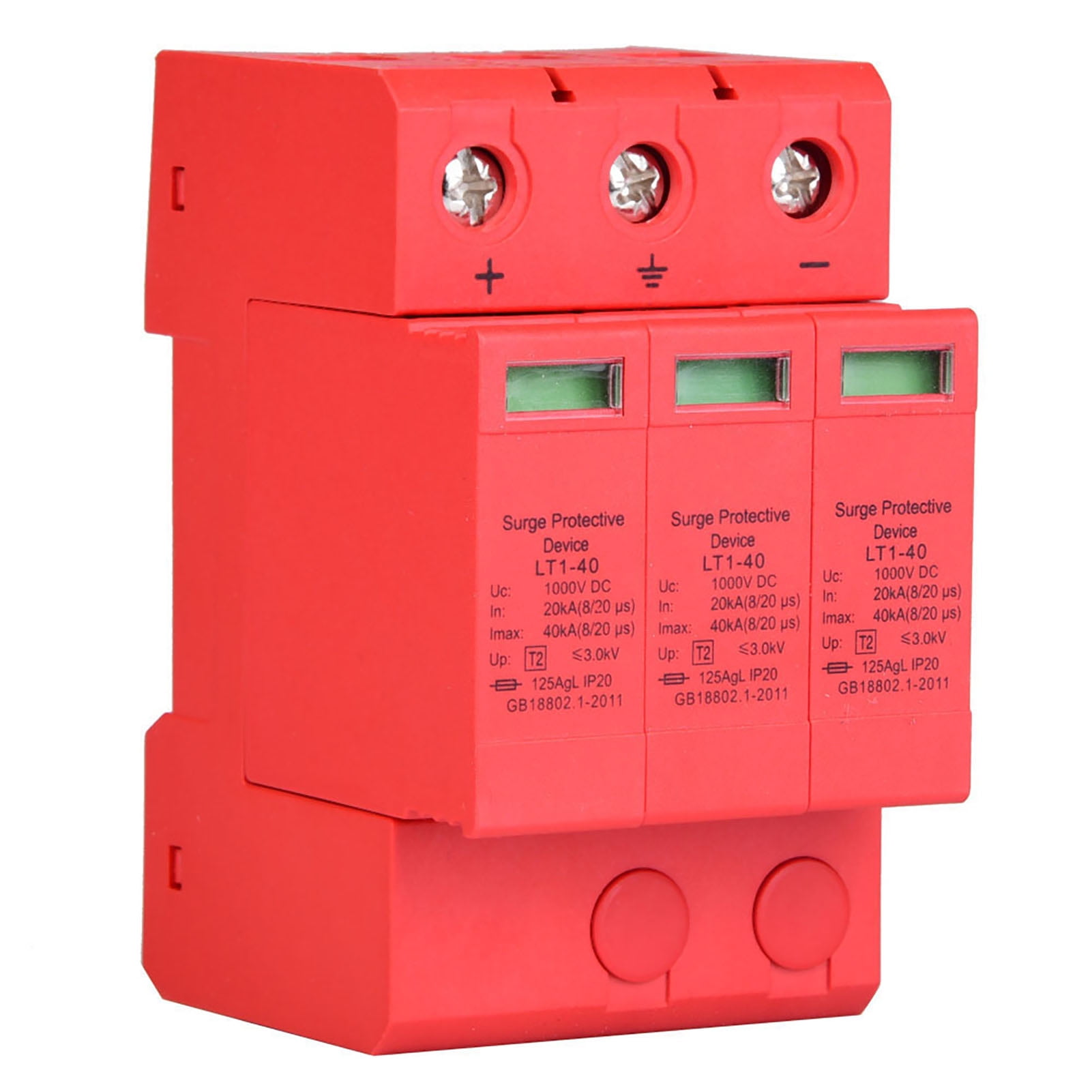 Surge Protective Device, Temperature Control Surge Protector, Built-in Over-Current DC Surge Protector, Convenient Installation For  Protection 