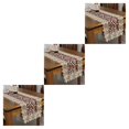 thumbnail image 4 of mmirethe Easy Wash Crochet Lace Table Runner For Elegant Wedding Reception Luxurious wine red 40*200cm 3Set, 4 of 6