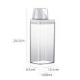 thumbnail image 2 of Lefu 1500ml Plastic Laundry Washing Up Powder Container, Laundry Detergent Dispenser Soap Detergents Storage Box Lid, 2 of 3