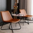 thumbnail image 2 of Heavenly Collection Accent Chair, PU Chair, PU Chair with Black Metal Frame, Lounge Chair, PU Lounge Chair, Living Room Chair, Dining Room Chair, Studio Chair, Restaurant Chair, Indoor Chair, 2 of 7